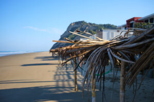 Palapa on the beach in front of Condominio Miramar. Palapa on the beach in front of Condominio Miramar.