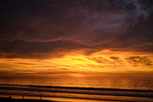 Sunset from the balcony of Vista Bikini. Sunset from the balcony of Vista Bikini.